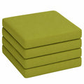 Chilly Pilley Stuhlkissen Set Garten, Abnehmbarer Bezug, 4er Pack, Grün, 45x45x5 cm