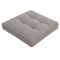 Beautissu Outdoor Sitzkissen 70x70x10 cm - Wetterfest und Schmutzabweisend für Garten- und Loungemöbel, Rattan Grau