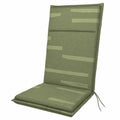 Doppler Komfort-Sitzauflage Sierra Grün 120x50x6 cm – Wasserabweisendes Gartenkissen mit Befestigungsbändern