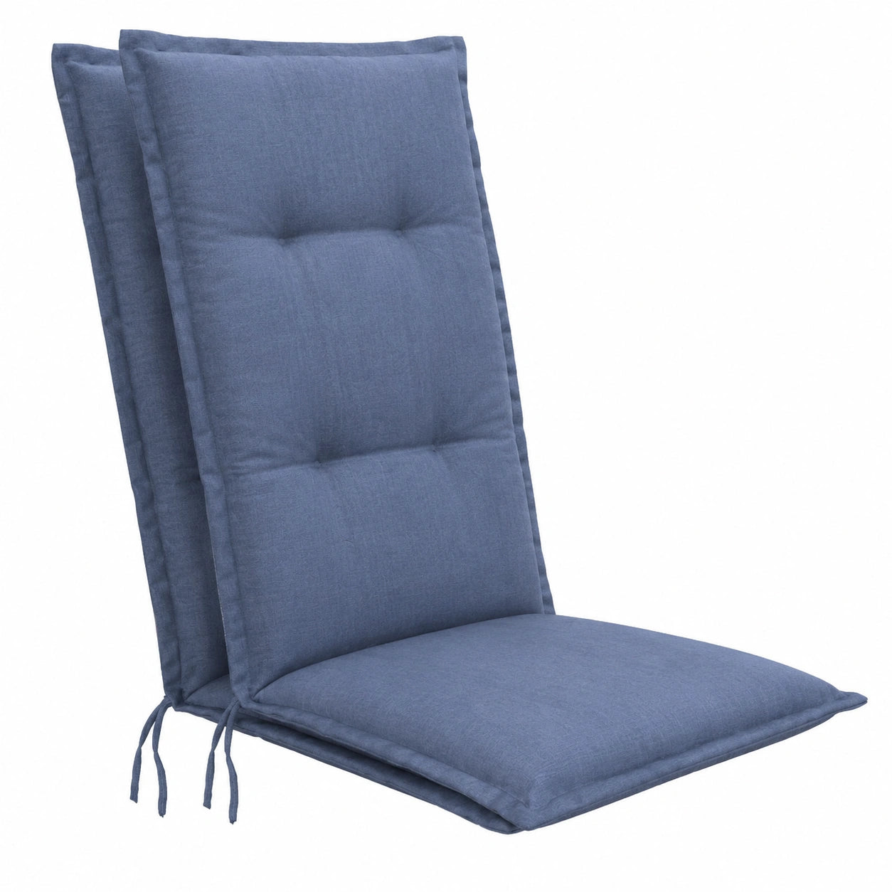 LILENO HOME Hochlehner Sitzkissen 2er Set - Komfort für Gartenstühle und Klappstühle