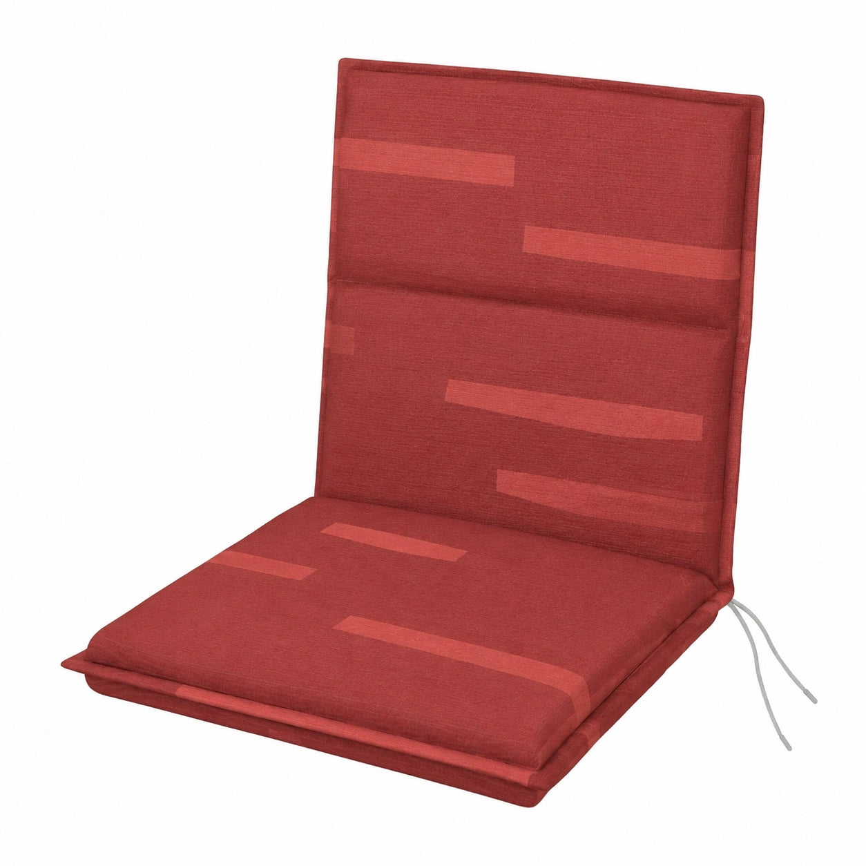Gemütliche Niederlehner-Auflage in Bordeauxrot – 100x48x6 cm, Fleckschutz, Ideal für Gartenmöbel