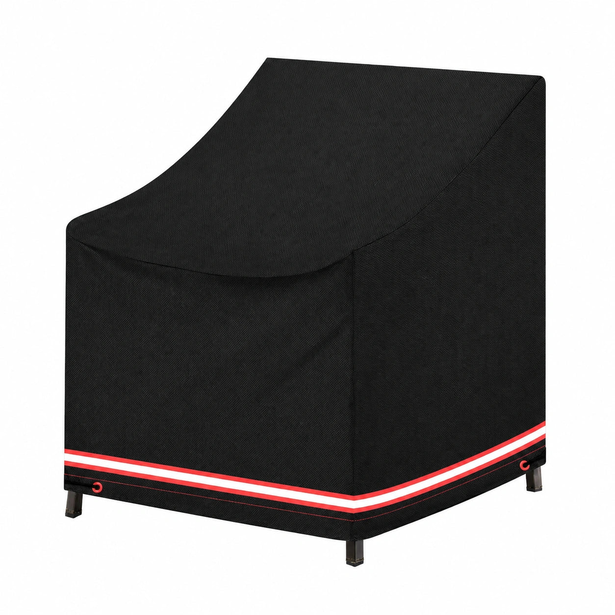 Wasserdichte Schutzhülle für Terrassensofa, atmungsaktiv, 94 x 102 x 76 cm, schwarz