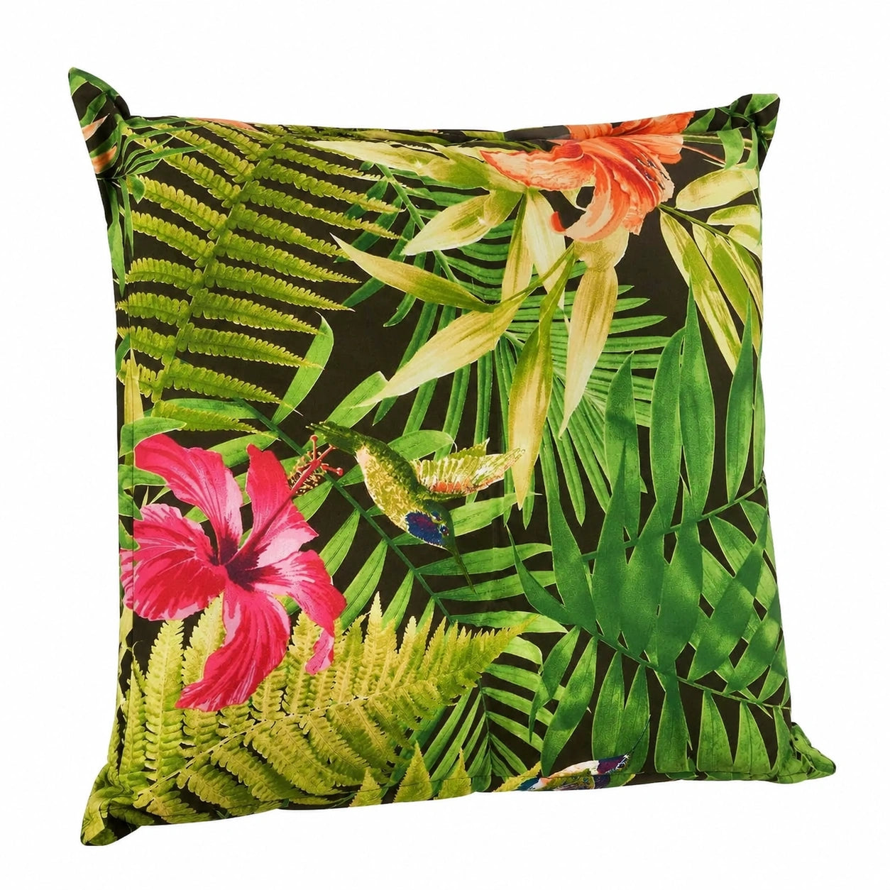 Ergonomisches Stuhlkissen mit Dschungelmuster – 50x50 cm – Grün – Baumwolle & Polyester