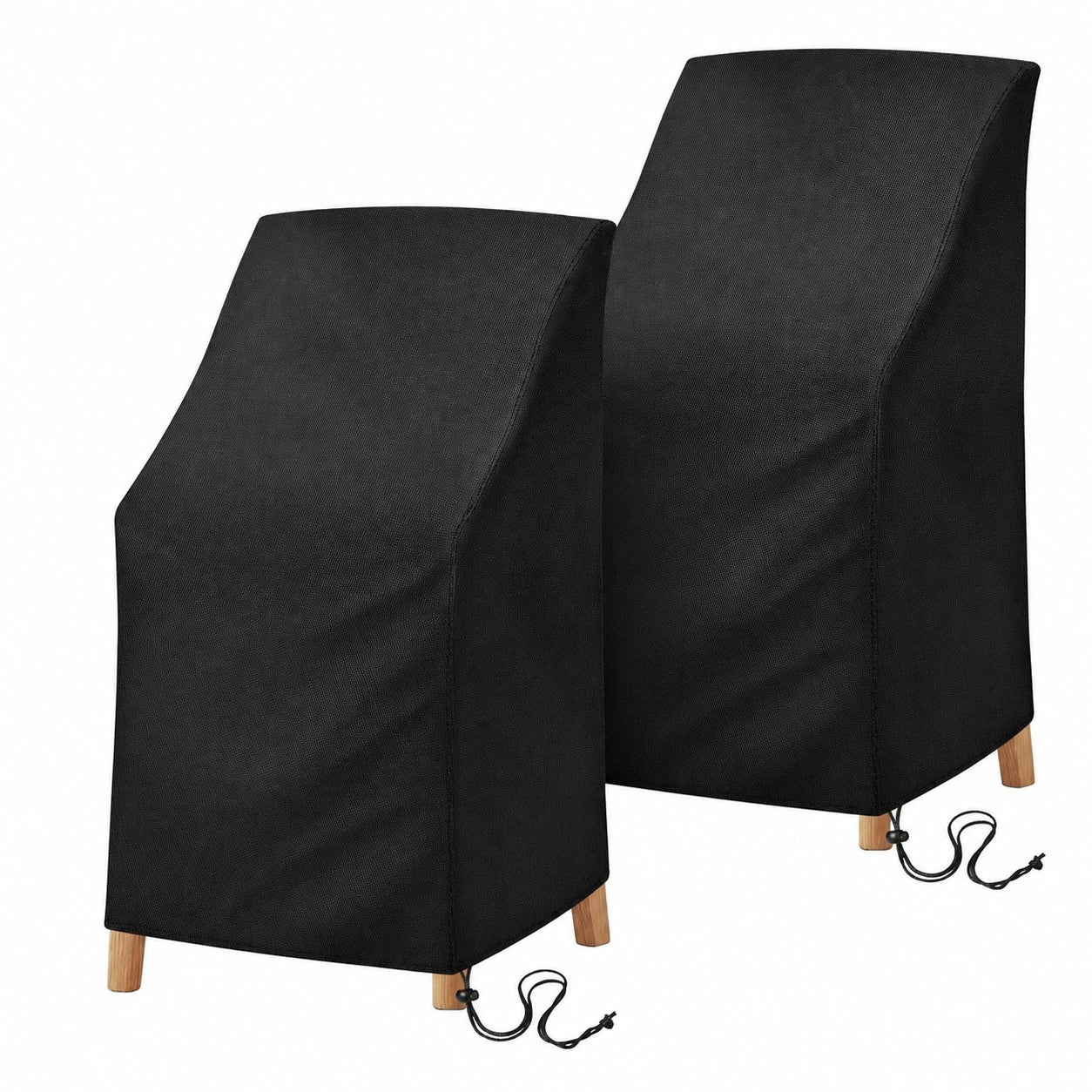 Wetterfeste Gartenstuhlbezüge, UV-Schutz, 2er-Set für Balkon und Garten